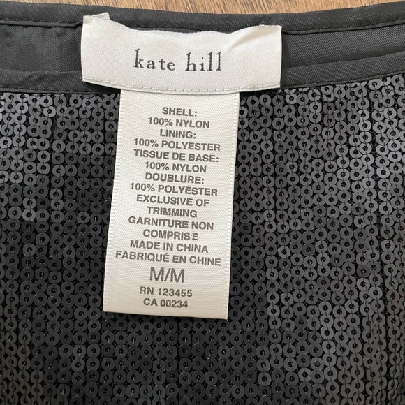 Kate Hill sequin peplum top - Picture 2 of 5